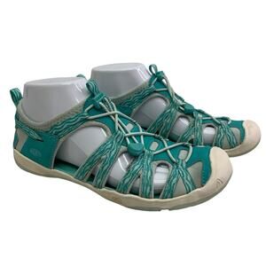 KEEN Womens Sz 6 Newport H2 Shoes Sandals Water Hiking Aqua White Water Camping
